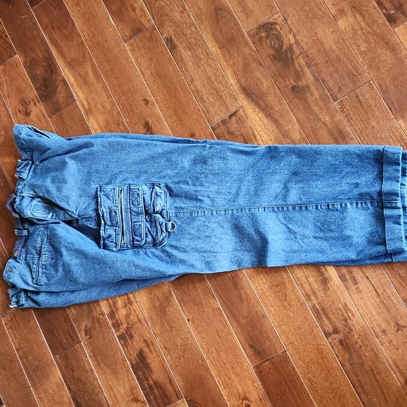 Orvis Cargo Pants Men's 42 Pleated Casual Fishing Work Denim Hiking Adjustable - Picture 2 of 16